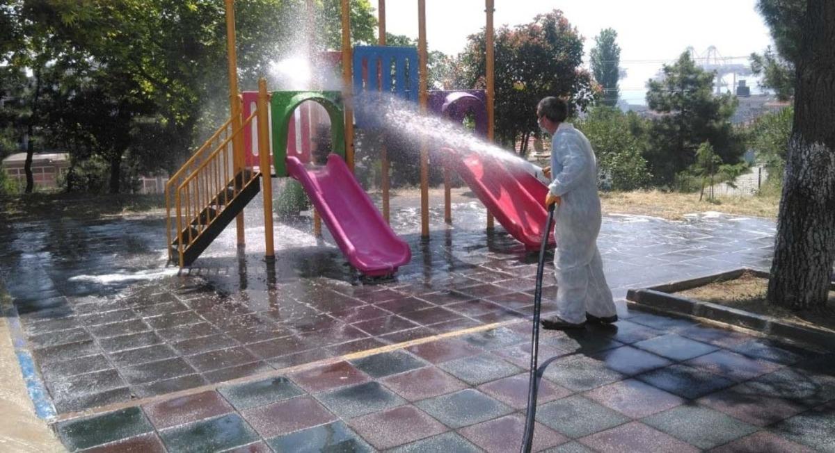 S&uuml;leymanpaşa sokak sokak dezenfekte ediliyor