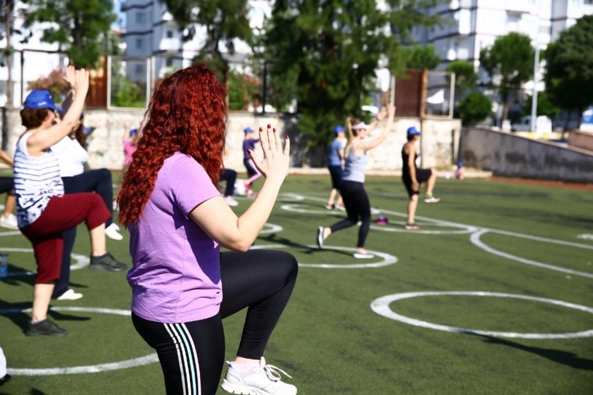 Aydın B&uuml;y&uuml;kşehir, Efeler&rsquo;de sabah sporu d&uuml;zenliyor