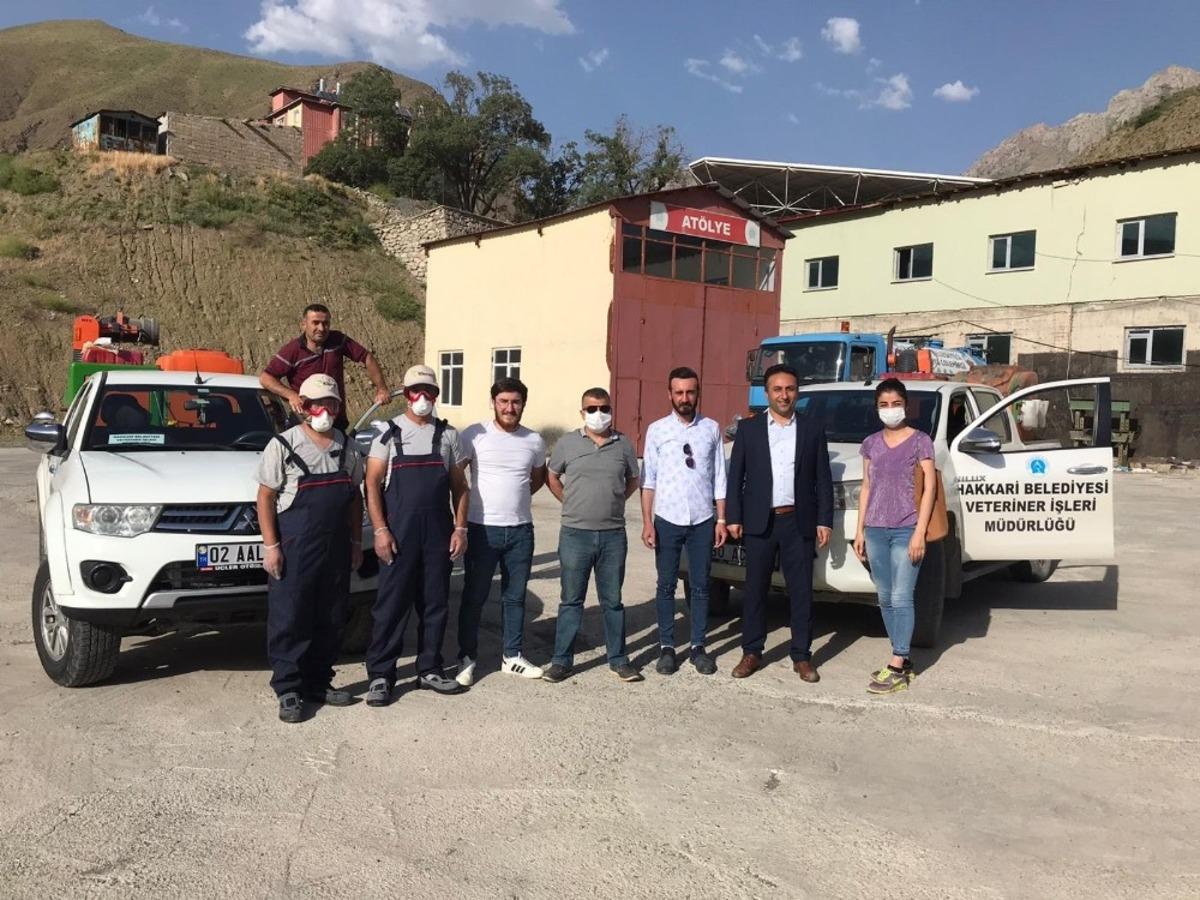 Hakkari&rsquo;de sivrisinekle m&uuml;cadele &ccedil;alışması