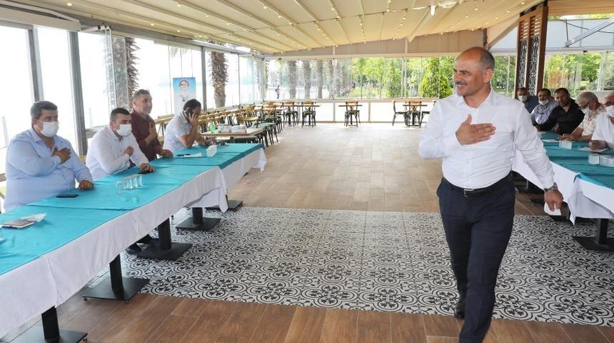 Başkan S&ouml;ğ&uuml;t, muhtarlarla bir araya geldi