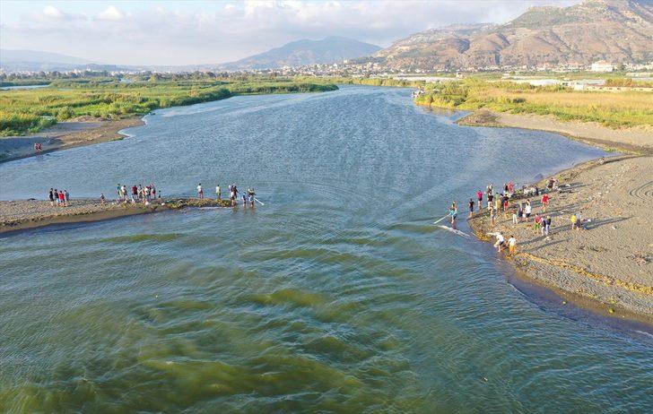 Asi Nehri’nin Akdeniz'le buluştuğu nokta balıkçıların uğrak yeri oldu G3