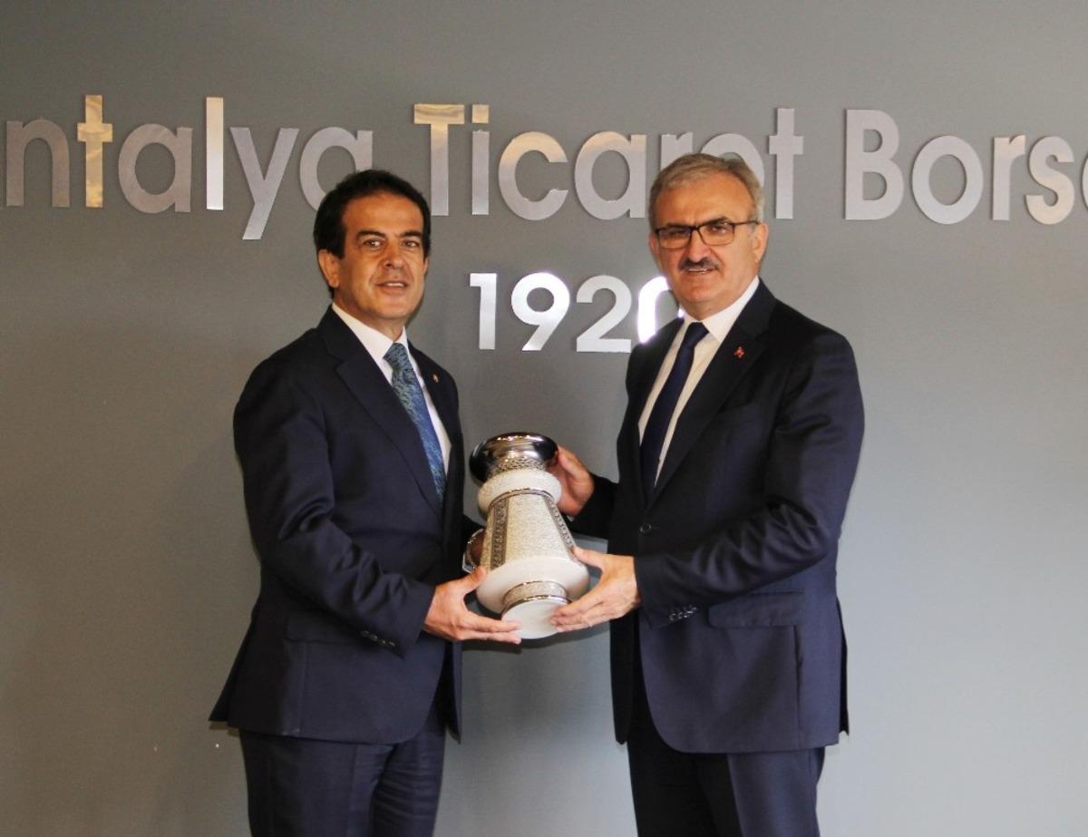 Vali Karaloğlu&rsquo;ndan ATB&rsquo;ye veda ziyareti