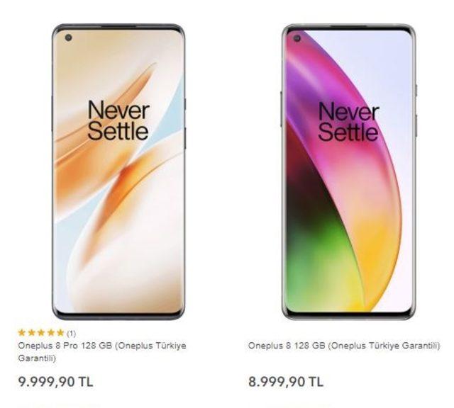 OnePlus 8 fiyatı