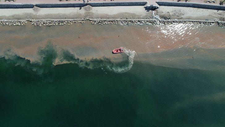 Marmara Denizi'nde korkutan görüntü! Renk değiştirdi G5