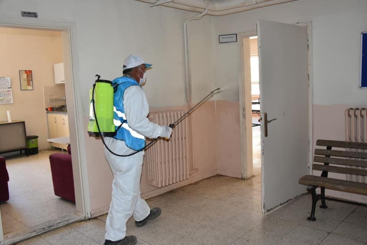 Tufanbeyli&rsquo;de okullar dezenfekte edildi