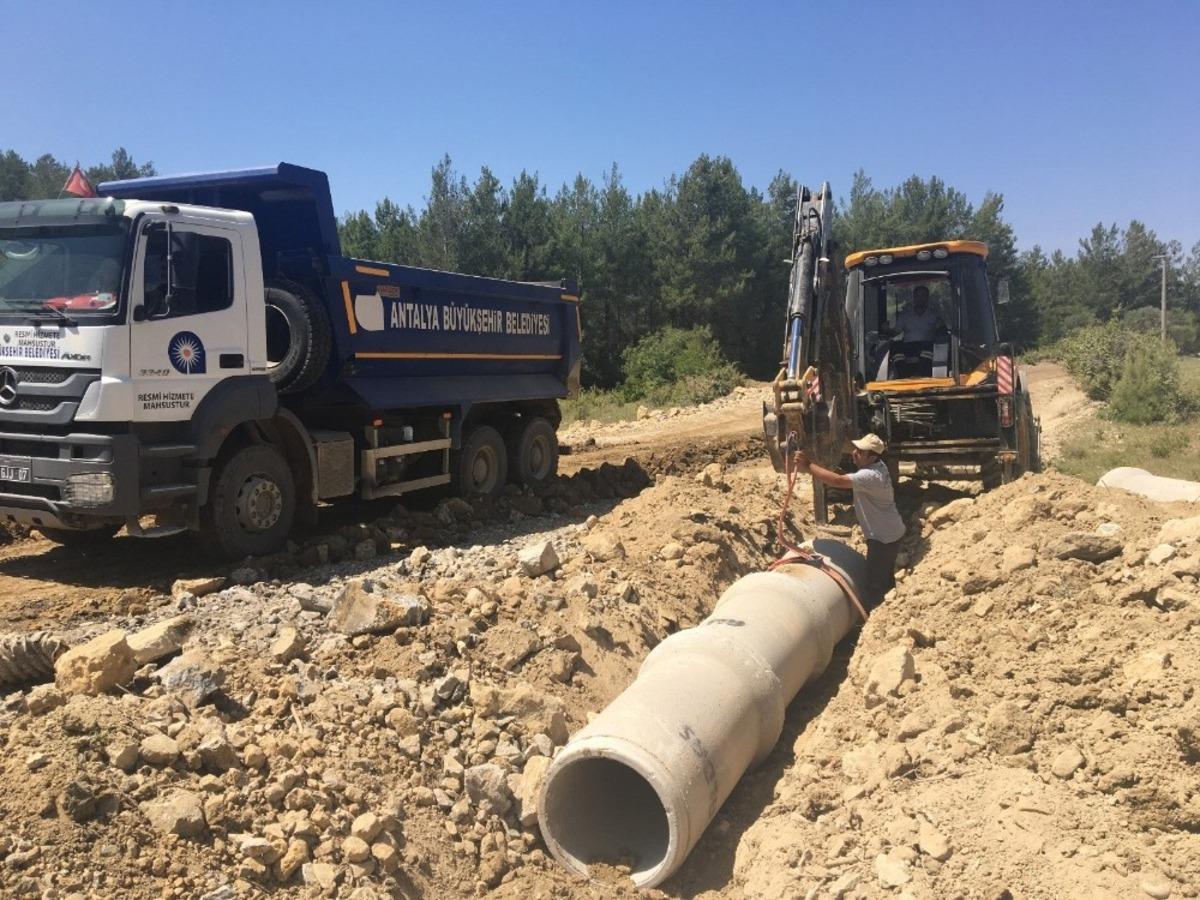 Manavgat-G&uuml;ndoğmuş bağlantı yolu genişliyor