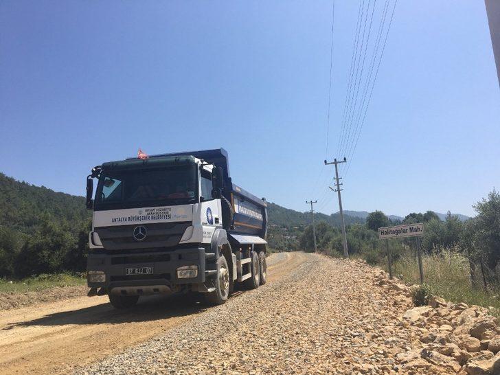 Manavgat-Gündoğmuş bağlantı yolu genişliyor G3