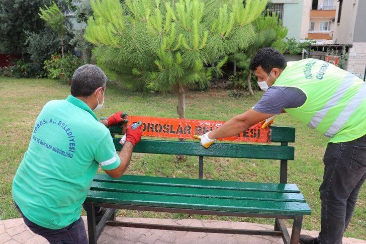 Toroslar’da yeşil alanlara yaz bakımı G2