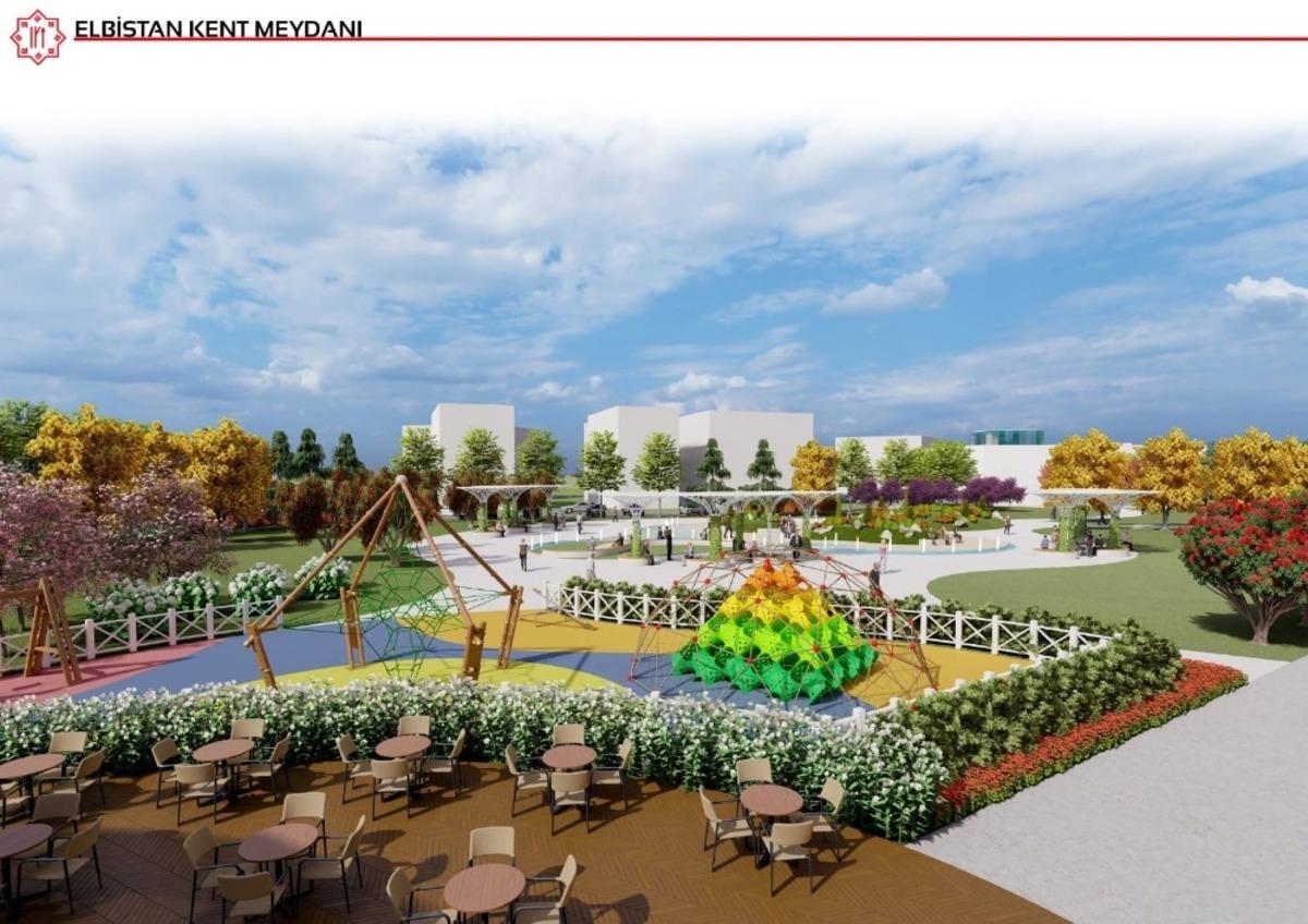 Elbistan&rsquo;a 50 bin metrekarelik Kent Meydanı yapılıyor
