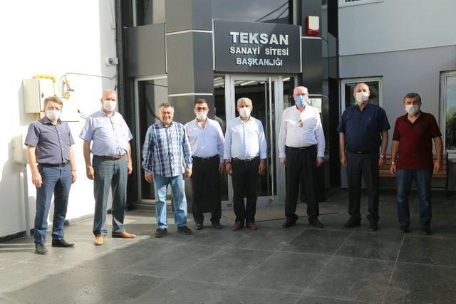 Başkan Kurt’tan Teksan esnafına geçmiş olsun ziyareti