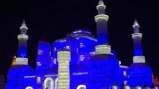 Dünyanın en büyük buz ve kar festivali yapıldı