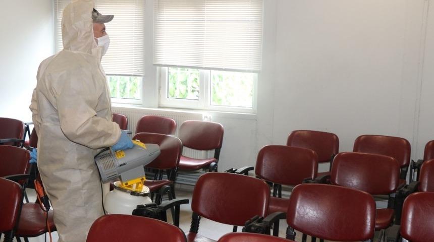 Engelli dernekleri dezenfekte ediliyor