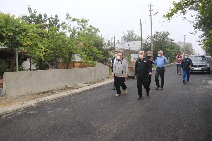 Başkanlar Yüksel ve Albayrak asfaltlanan yolları inceledi G2