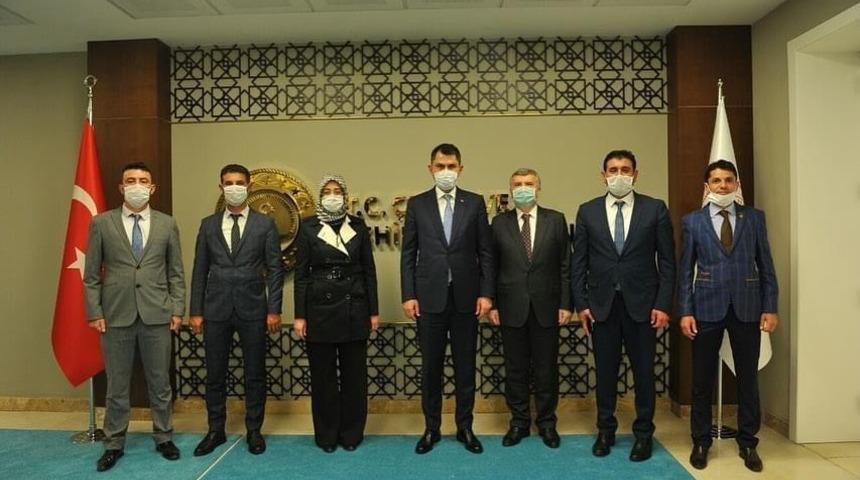 H&uuml;y&uuml;k&rsquo;&uuml;n projeleri &Ccedil;evre ve Şehircilik Bakanlığında masaya yatırıldı