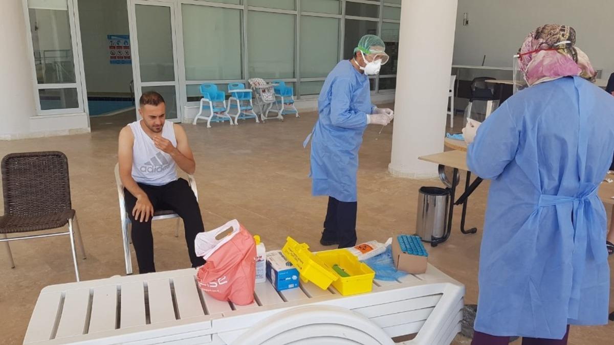 Yeşilyurt Belediyespor&rsquo;a kamp &ouml;ncesi Covid-19 testi