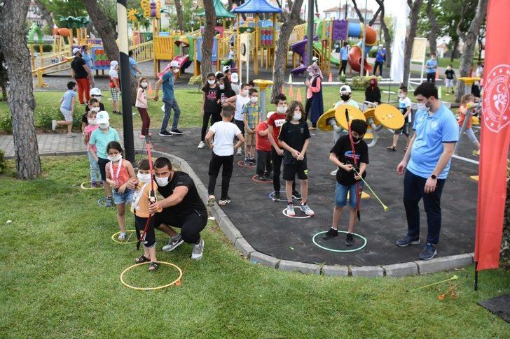 Aileler çocukları ile birlikte spor yaptılar G5