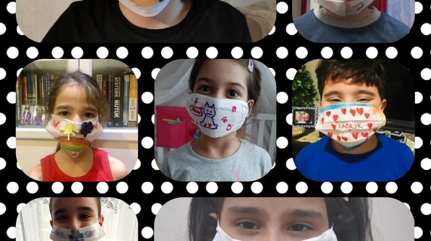 Tasarladıkları maskelerle uyardılar