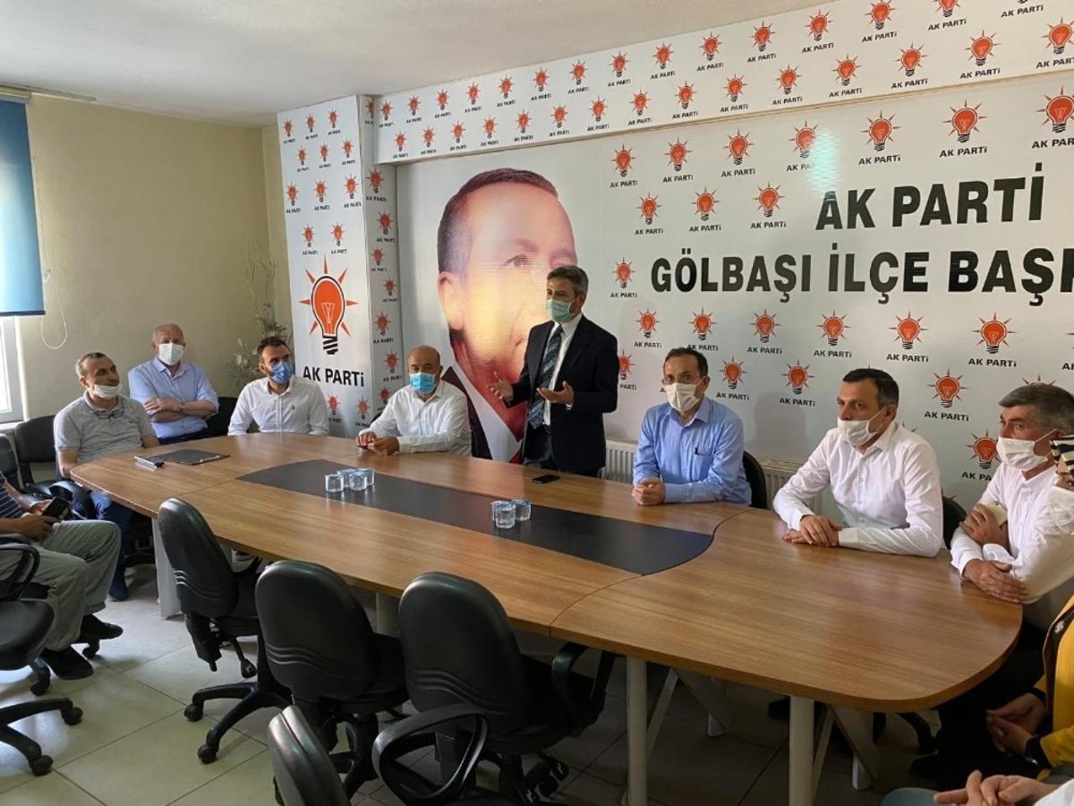 Milletvekili Aydın, G&ouml;lbaşı&rsquo;nda temaslarda bulundu