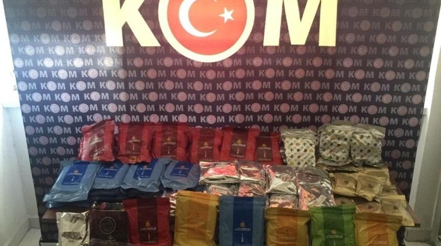 Kayseri&rsquo;de 111 kilo ka&ccedil;ak t&uuml;t&uuml;n ele ge&ccedil;irildi