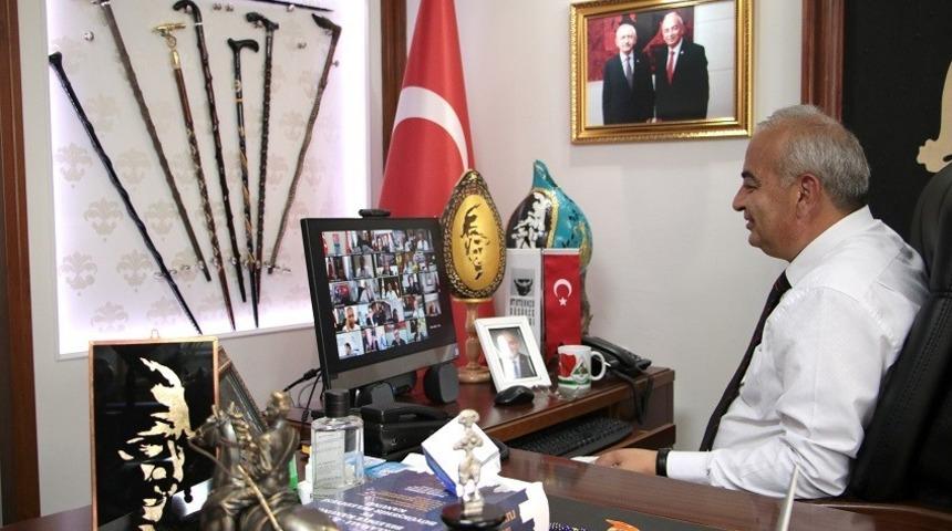 Başkan &Ccedil;etin Bozkurt Kılı&ccedil;daroğlu ile g&ouml;r&uuml;şt&uuml;