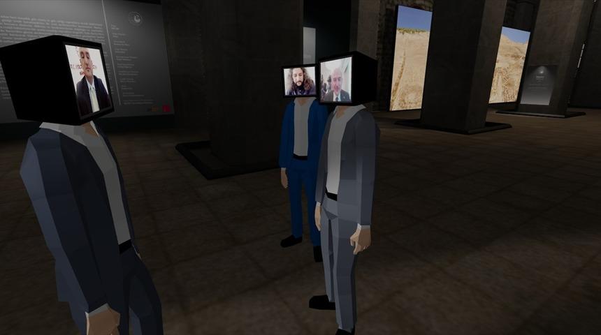 Bakan Soylu ve Ersoy, avatarlarıyla sana sergi gezdi