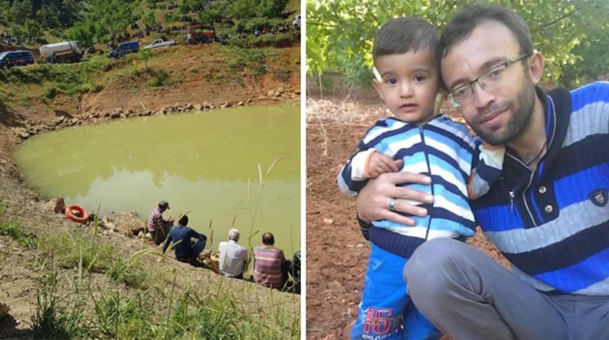Oğlunun gölete düştüğünü sanan baba boğuldu, oğlu oyun oynarken bulundu