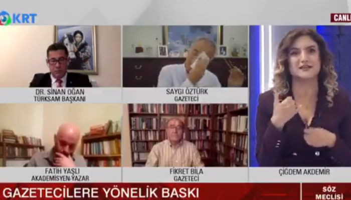 Gazeteci Saygı Öztürk, Bakan Soylu'ya yanıt verirken gözyaşlarını tutamadı