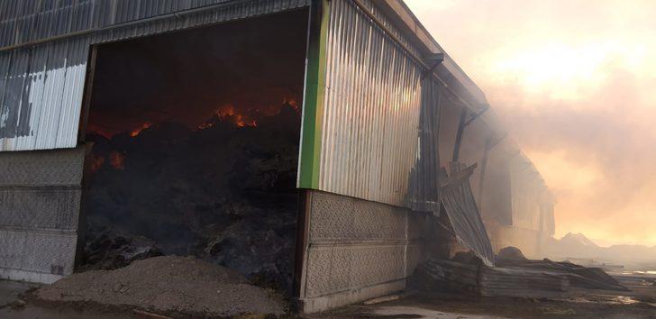 Aksaray’da yem fabrikası ve yonca deposunda yangın! Söndürülemiyor G5