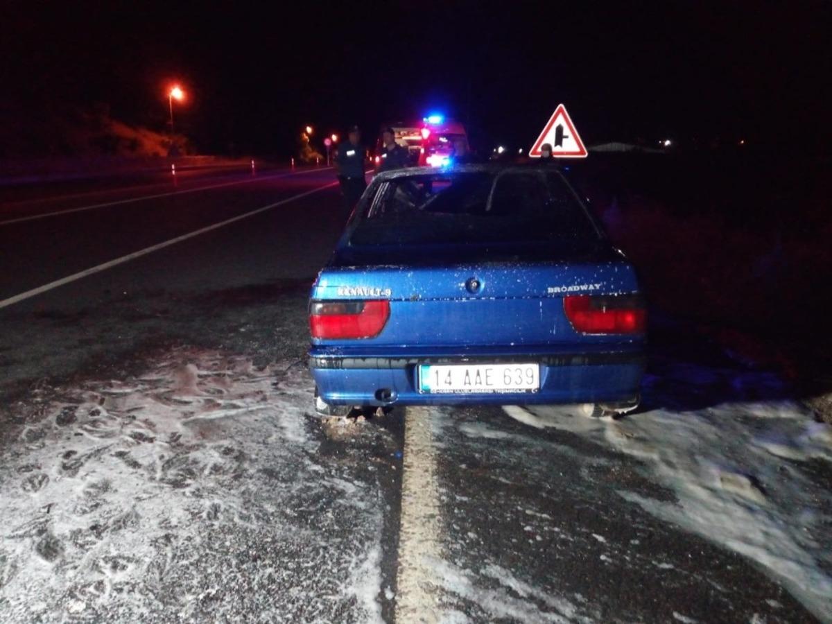 Yanan otomobil kullanılmaz hale geldi