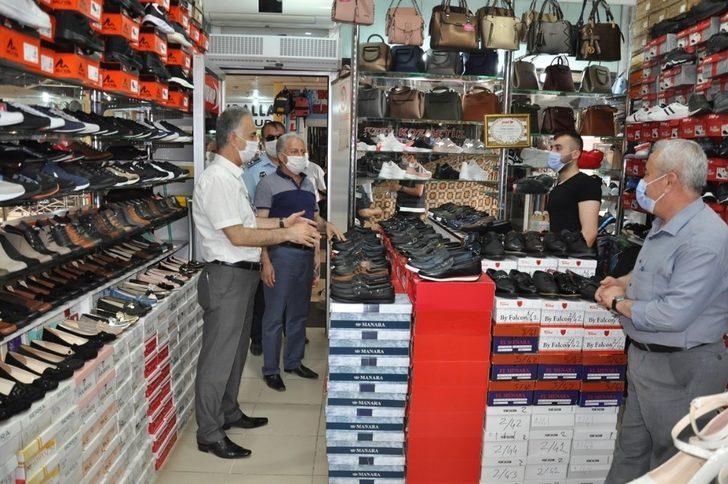 Cizre’de maske ve sosyal mesafe denetimi G3