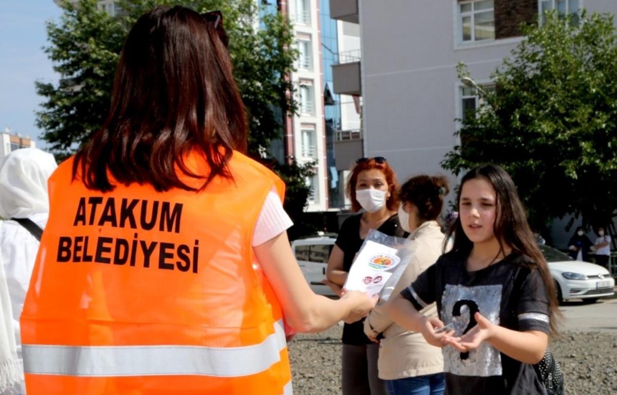 LGS&rsquo;ye giren &ouml;ğrencilere belediyeden maske ve su desteği