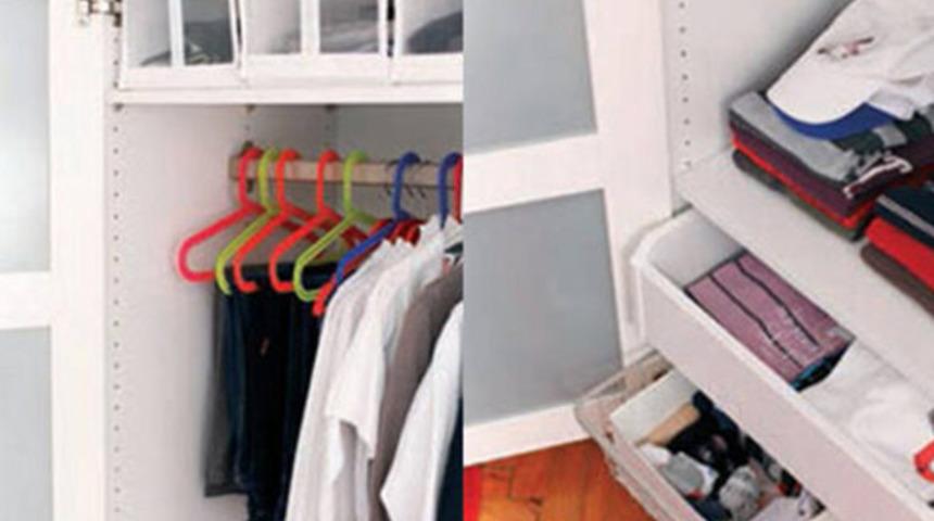 Evdeki dağınıklığı yok edecek hiç duymadığınız yöntemler! Dolaplar rahatlayacak...