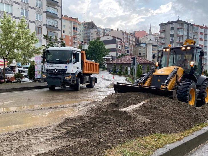 Giresun Belediyesi şiddetli yağışın ardından harekete geçti G4