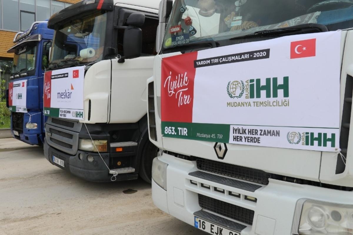 İHH&rsquo;den İdlib ve Halep&rsquo;e yardım tırı