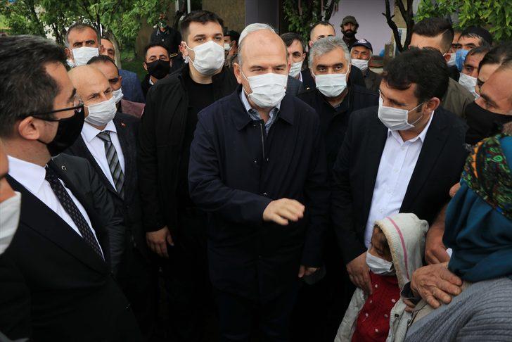 İçişleri Bakanı Soylu, depremden etkilenen Erzurum'un Çat ilçesini ziyaret etti: G1