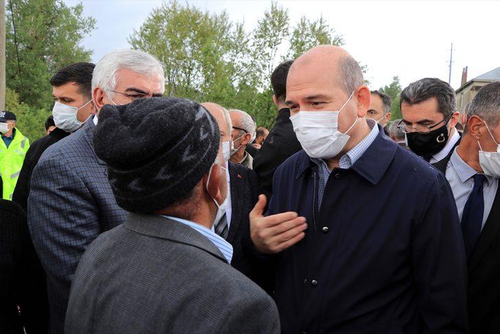 İçişleri Bakanı Soylu, depremden etkilenen Erzurum'un Çat ilçesini ziyaret etti: G4