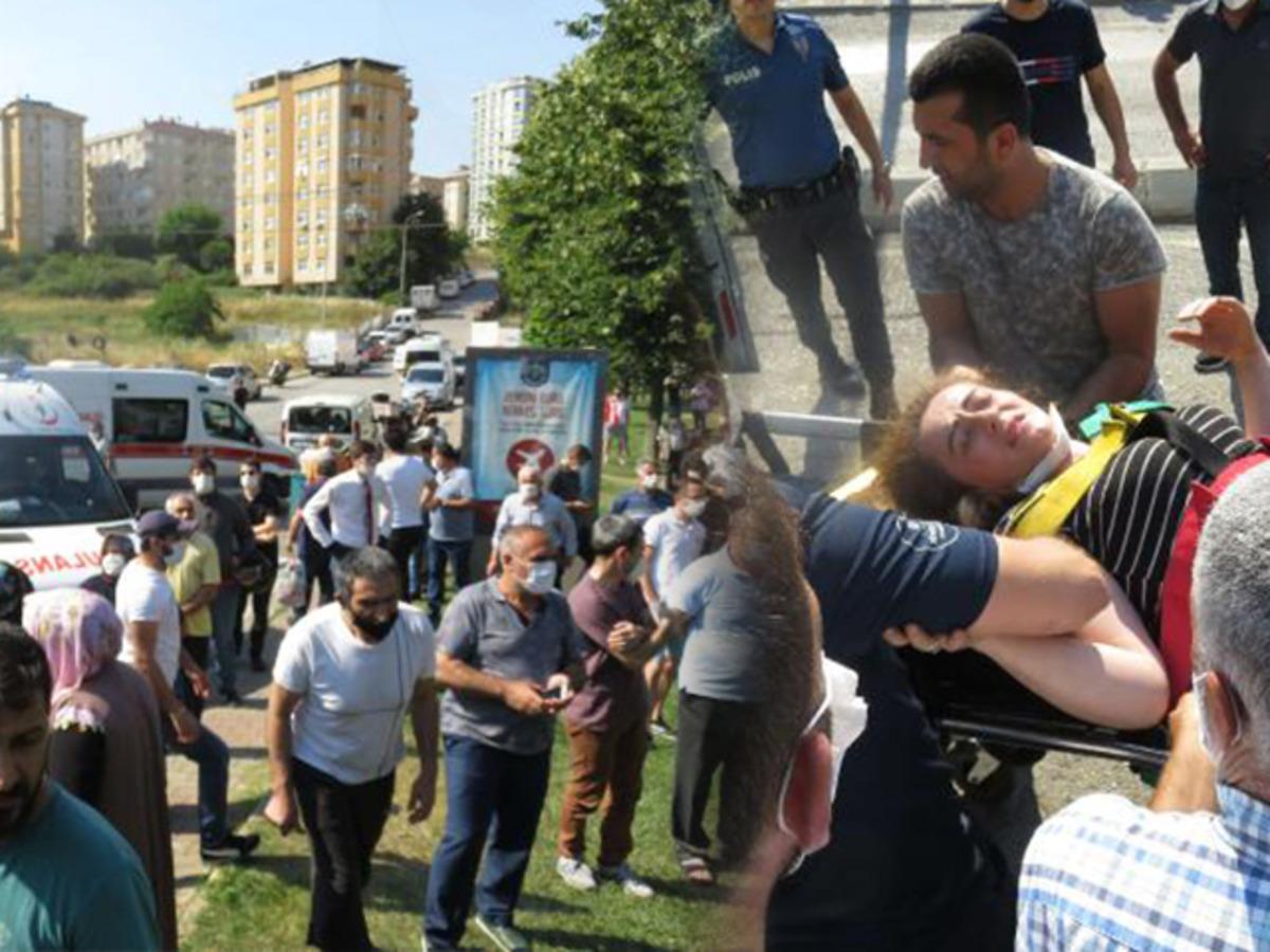 İstanbul'da minib&uuml;s devrildi! &Ccedil;ok sayıda yaralı var