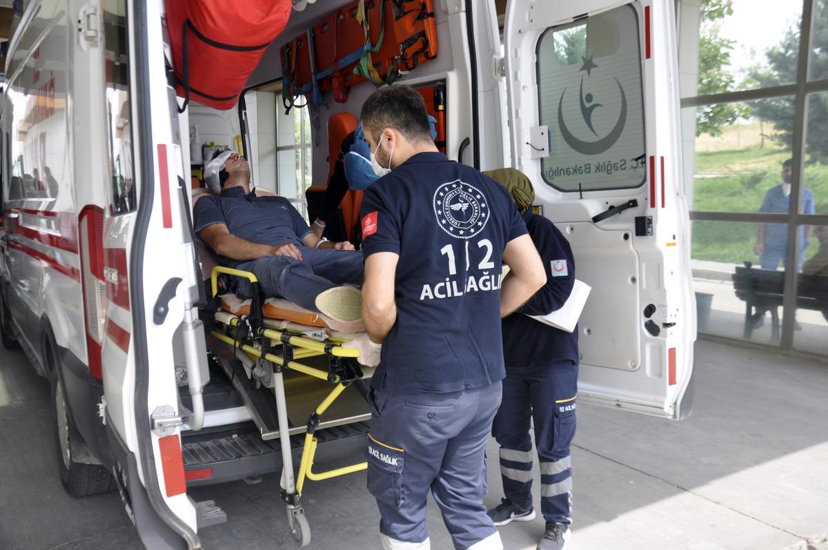 Tartıştığı postacının kulağını ısırarak kopardı