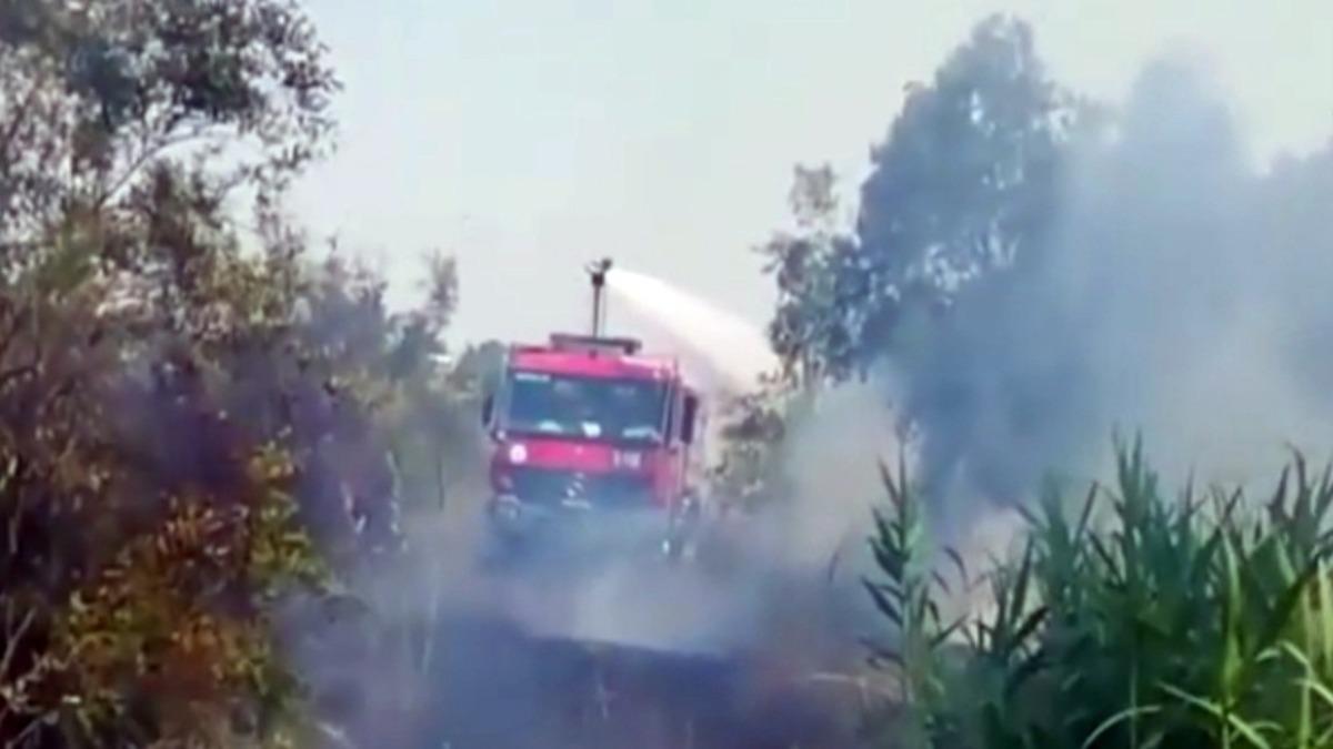 Antalya&rsquo;da makilik alanda korkutan yangın