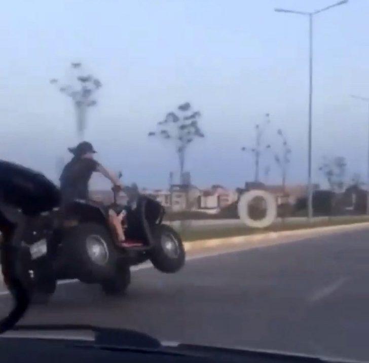 ATV ile kara yolunda pes dedirten hareketler G1
