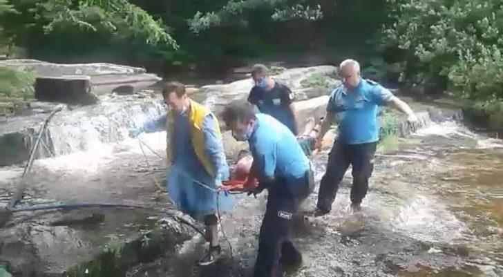 Suuçtu Şelalesi’nde nefes kesen kurtarma operasyonu G4