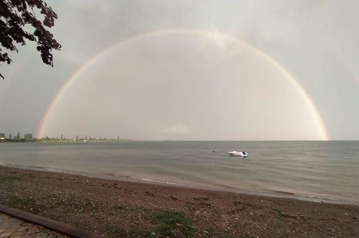 İznik'teki gökkuşağı kartpostallık görüntüler oluşturdu G1