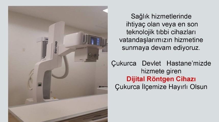 &Ccedil;ukurca Devlet Hastanesi dijital r&ouml;ntgen cihazına kavuştu