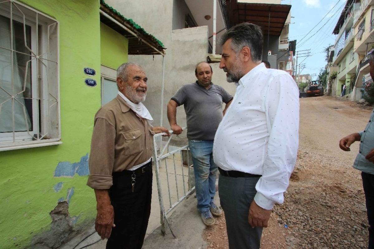 Başkan Sandal&rsquo;dan &Ccedil;i&ccedil;ek Mahallesi incelemesi