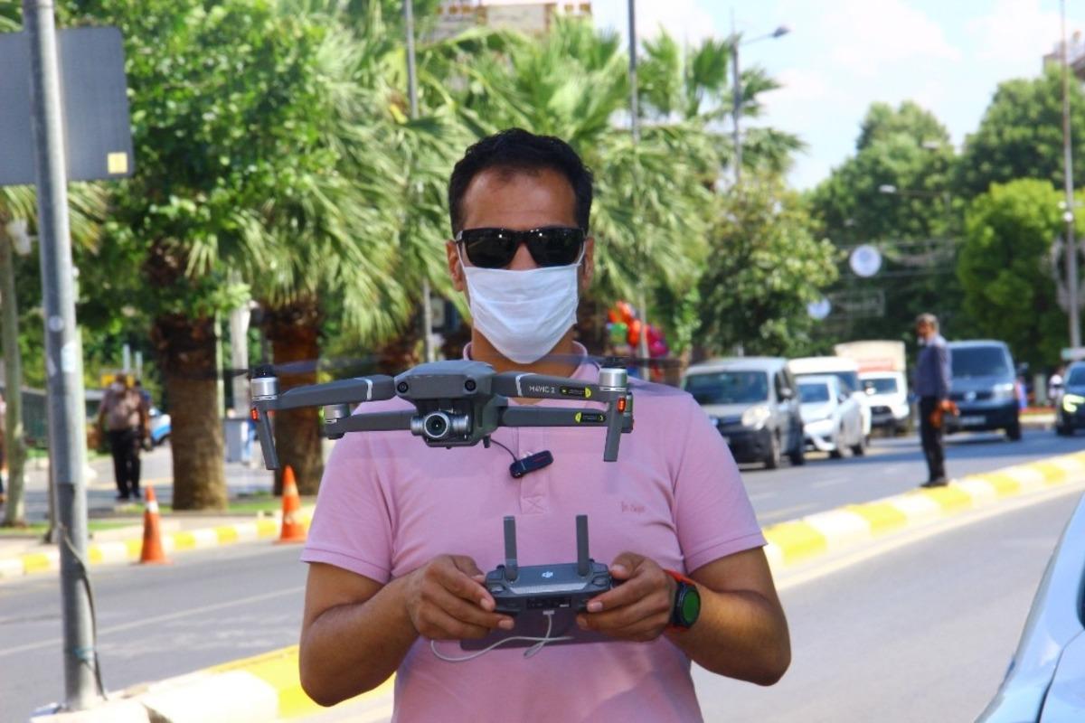 Polis dronu trafik kusurlarını kayda aldı, dakikada 176 lira 47 kuruş ceza kesildi