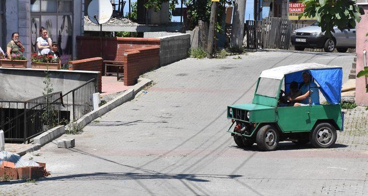 Sac parçalarından yaptığı araç görenlerin ilgisini çekiyor G3