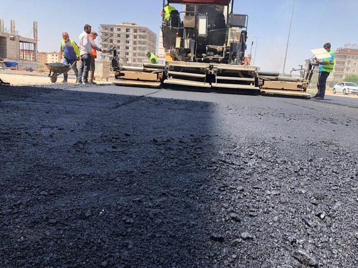 Turgut Özal Caddesinin asfaltına başlandı G3