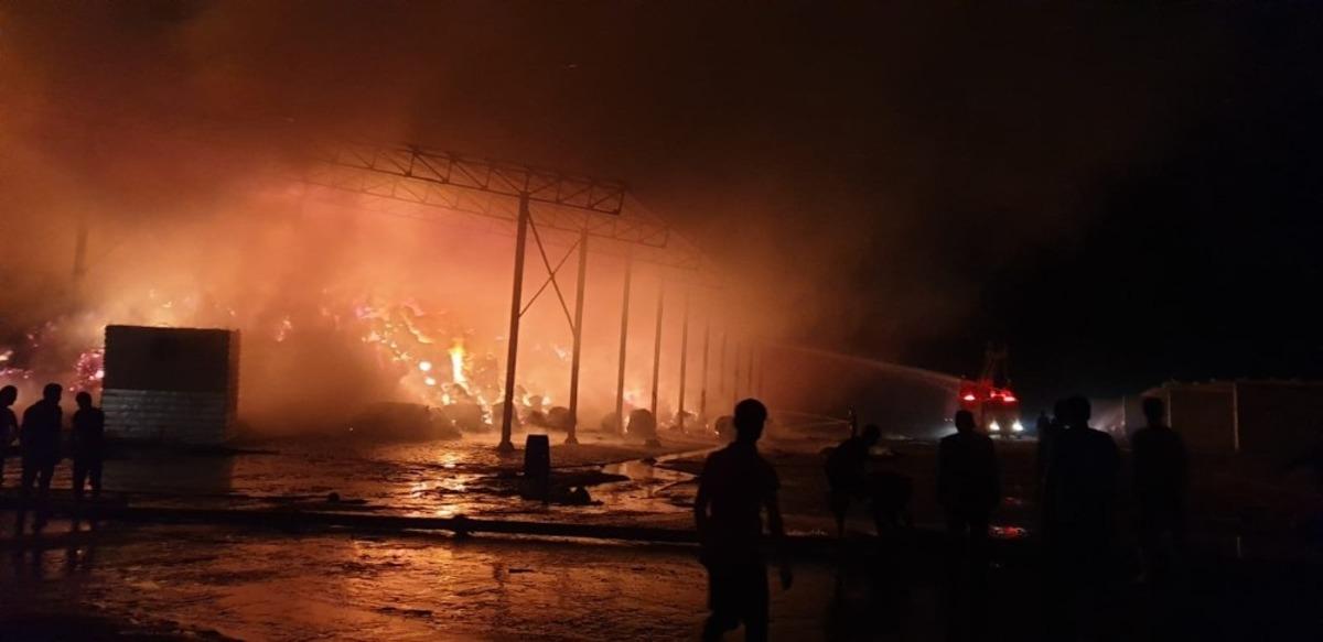 Niğde&rsquo;de hayvan &ccedil;iftliğinde yangın