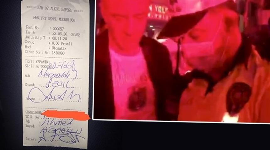 Ahmet Ağaoğlu gece yarısı alkol testine girdi