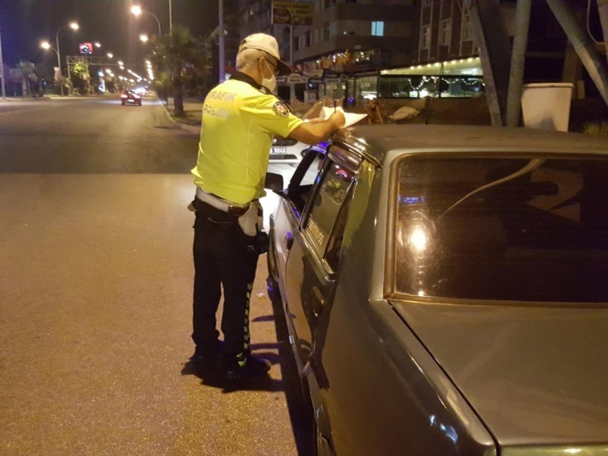 &Uuml;nye&rsquo;de bir gecede 7 bin 830 lira ceza kesildi